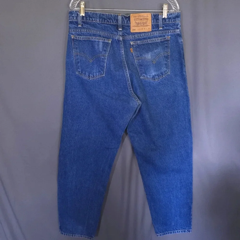 Vtg 550‎ Orange Tab Relaxed Fit Tapered Leg Mens Size 36x30 Y2K 90s